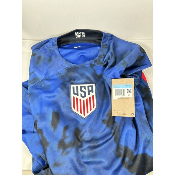 Size M Nike 22/23 United States National Team Soccer Jersey Blue DN0705-454 NEW - Picture 3 of 3